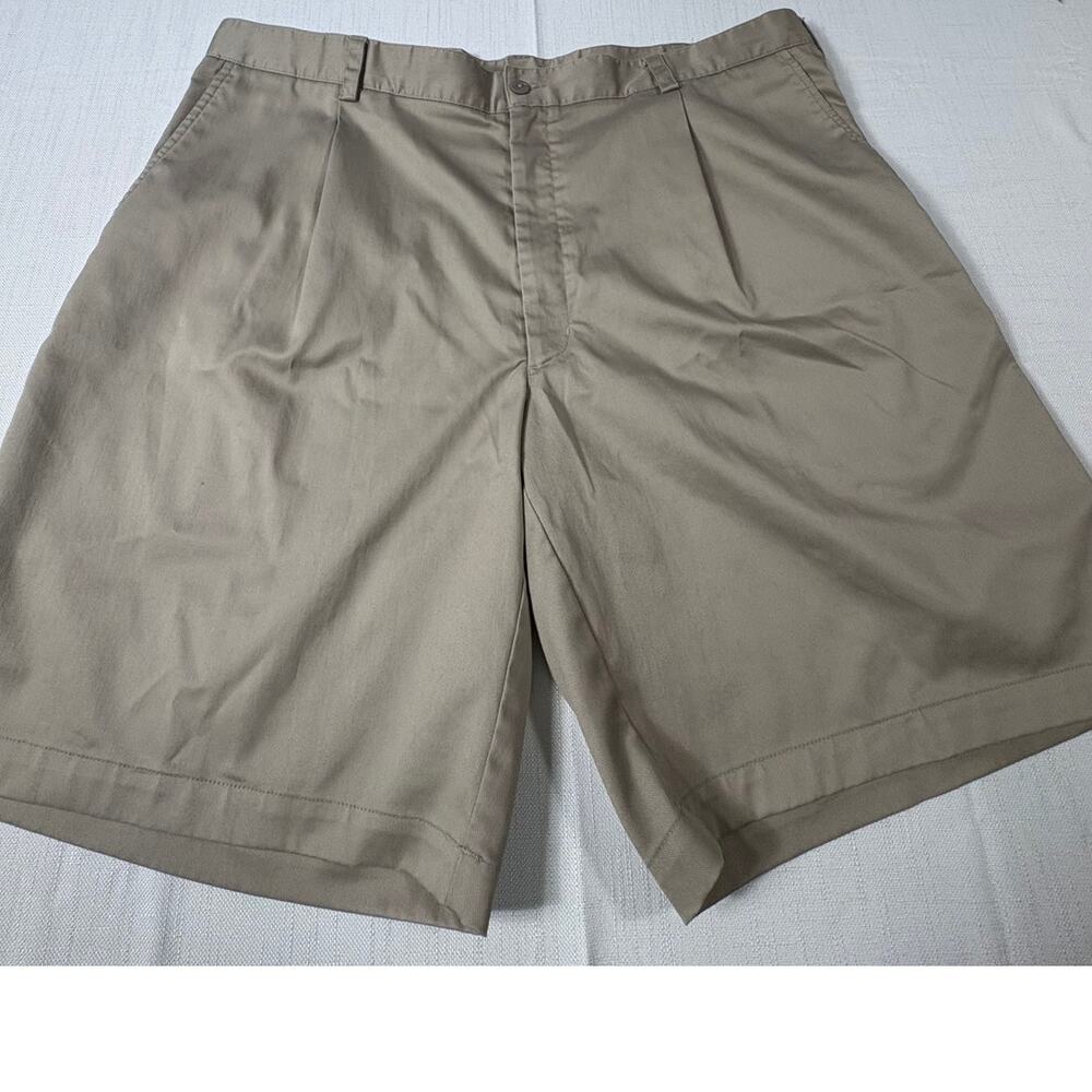 Nike Golf Shorts Men 40 Tan Khaki Chino Fit Dry Performance Preppy 10"
